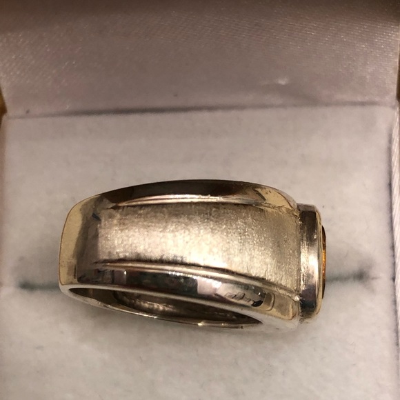 NWOT Custom Made Sterling Silver Citrine Ring - Picture 7 of 7